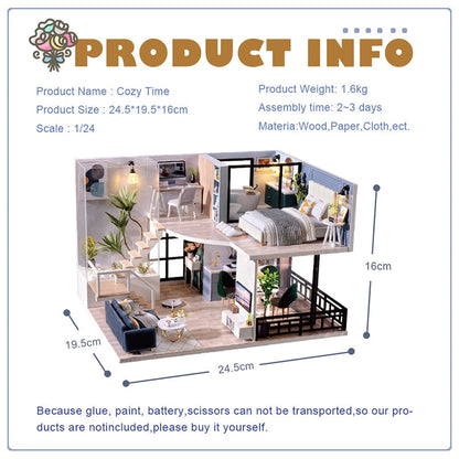 Cutebee Cozy Time DIY Dollhouse Kit