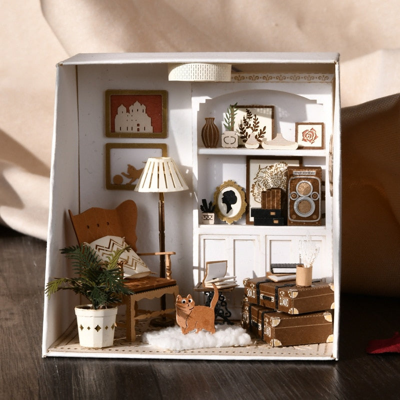 Paper Mini Life DIY Room Dollhouse Kit