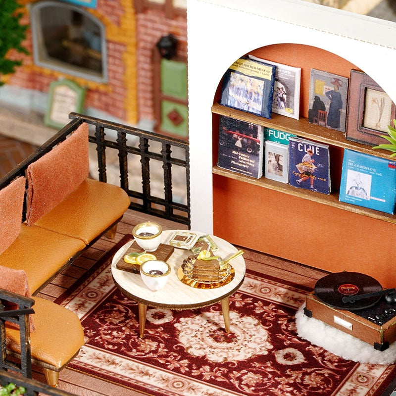 Forest Tea Shop DIY Dollhouse Kit