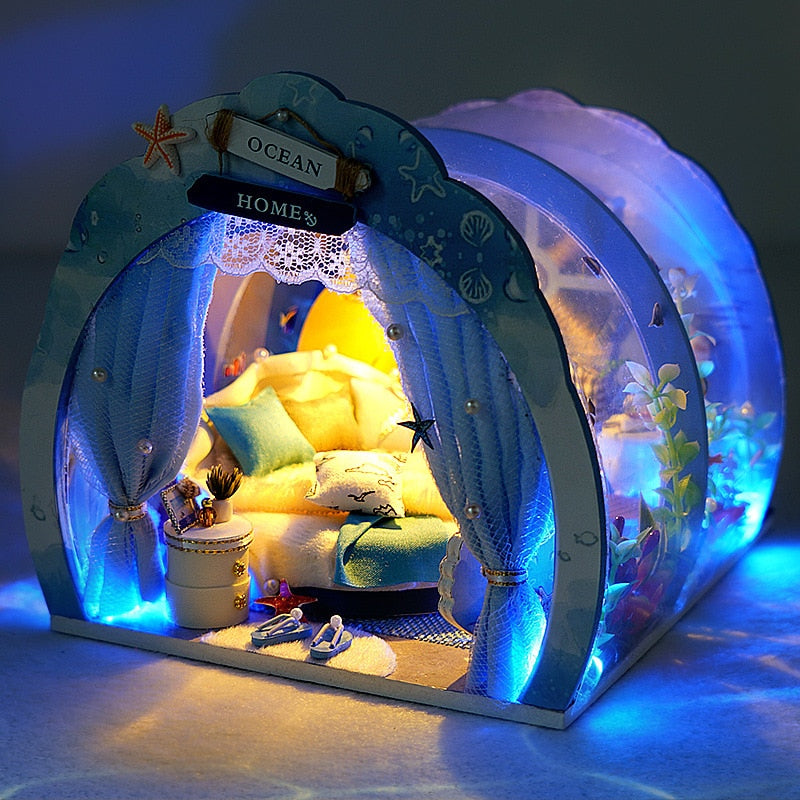 Ocean Room DIY Dollhouse Room Kit
