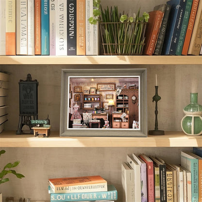 Lily Sewing Shop Miniature with LED Lights   