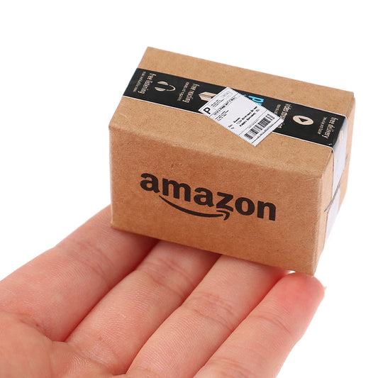 Mini Amazon Parcel Box 1:12 Dollhouse Accessory   
