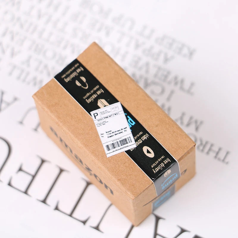 Mini Amazon Parcel Box 1:12 Dollhouse Accessory   
