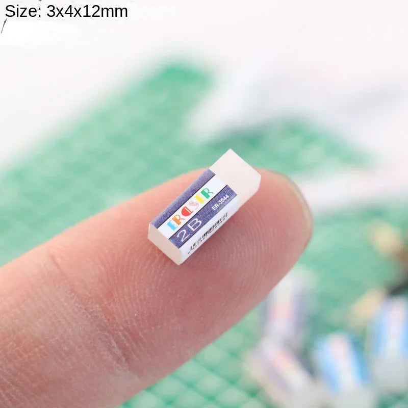Mini Eraser Set – 1:12 Scale Dollhouse School Supplies   