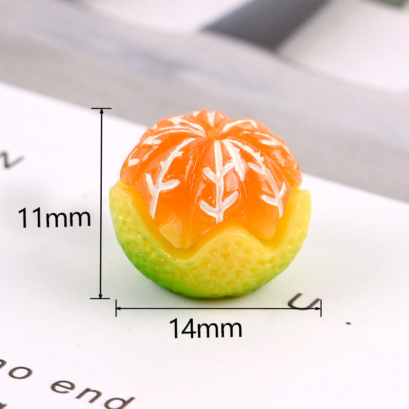 Mini Resin Orange Charms – Flatback DIY Craft (10pcs)   