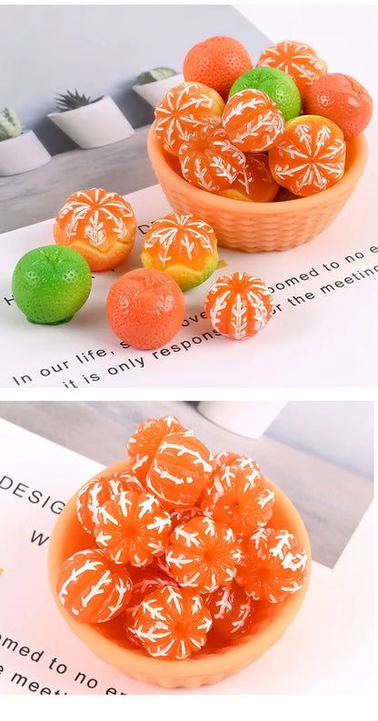 Mini Resin Orange Charms – Flatback DIY Craft (10pcs)   