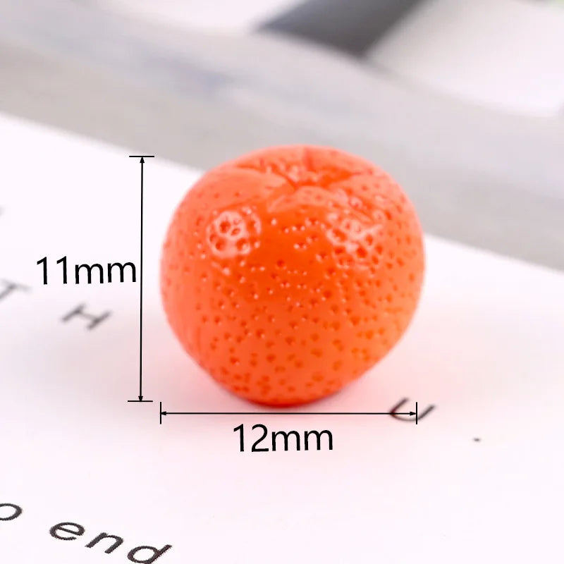 Mini Resin Orange Charms – Flatback DIY Craft (10pcs)   