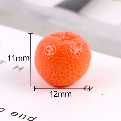 Mini Resin Orange Charms – Flatback DIY Craft (10pcs)   
