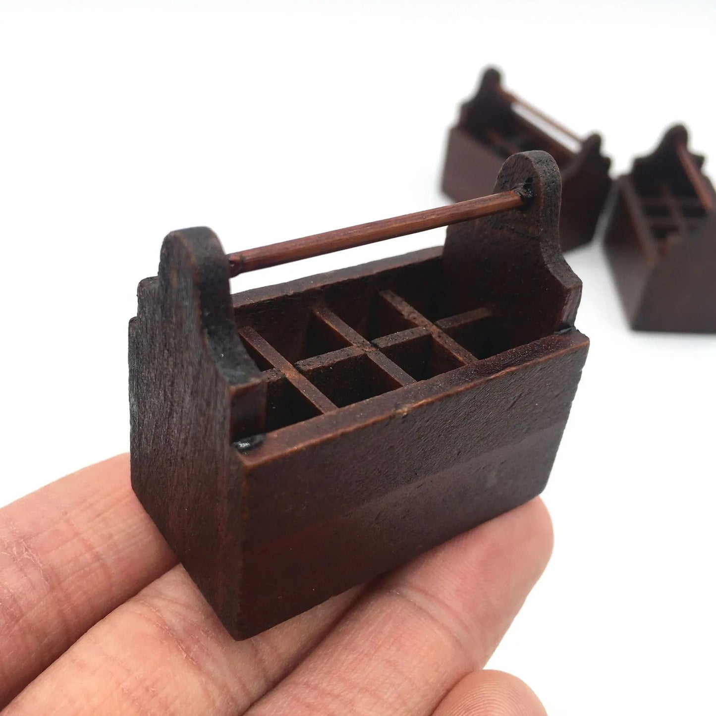 Mini Toolbox with Tools – 1:12 Scale Dollhouse Repair Set   