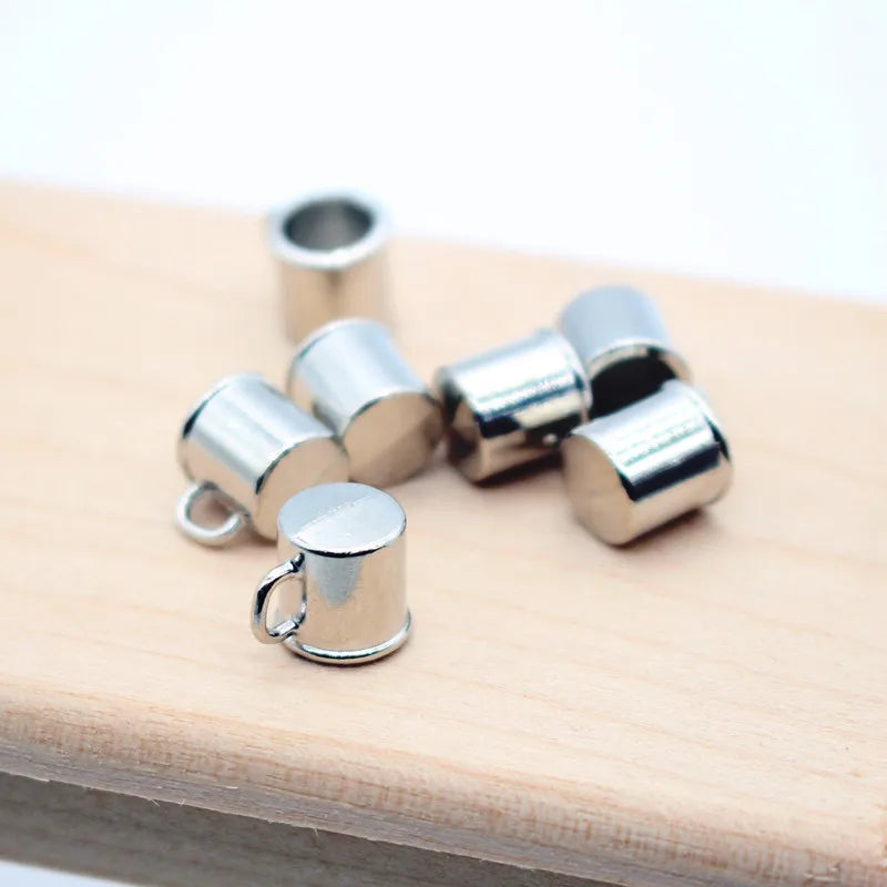 Miniature Alloy Coffee Cups – Set of 3 | 1:12 Scale Dollhouse Metal Mugs   