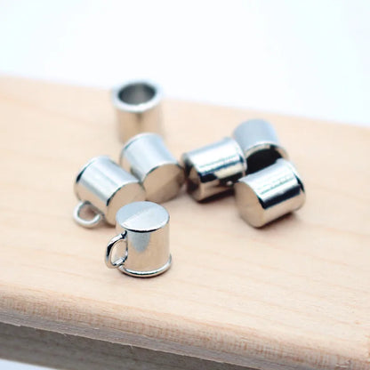 Miniature Alloy Coffee Cups – Set of 3 | 1:12 Scale Dollhouse Metal Mugs   