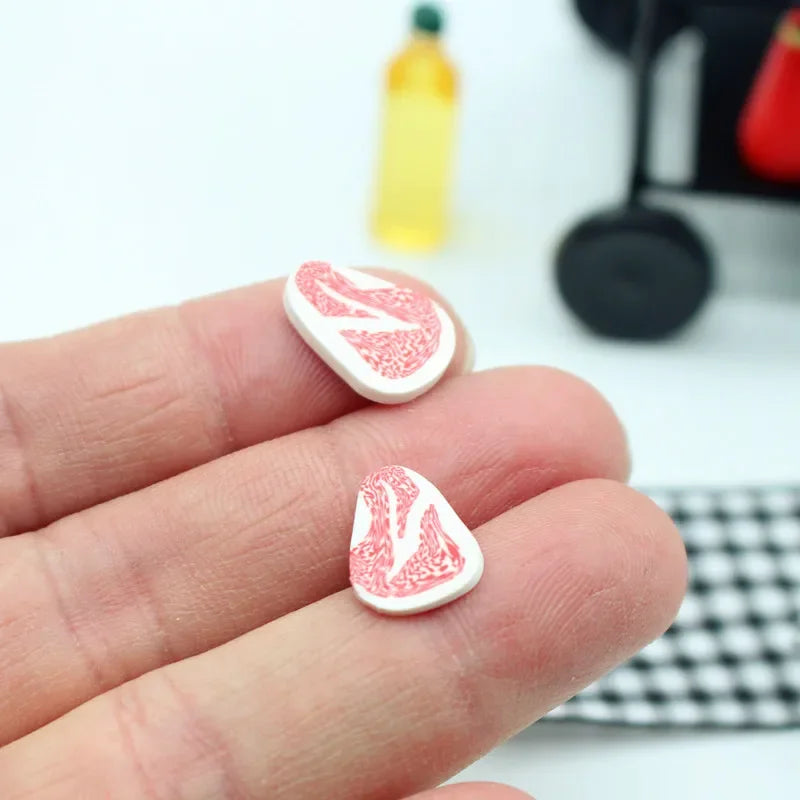 Miniature BBQ Grill Set 1:12 Scale Dollhouse Decor   