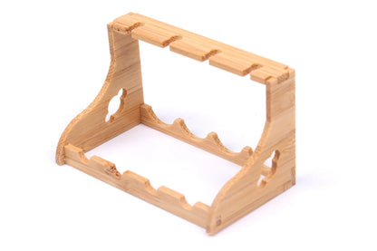 Miniature Bamboo Wine Rack Set for 1:6 Dollhouse   