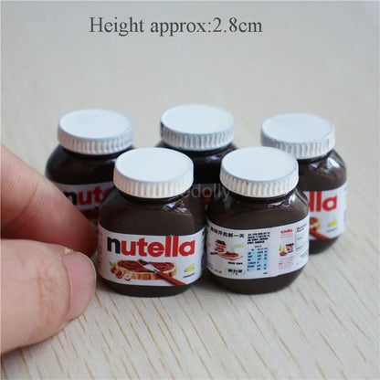 Miniature Branded Spread Bottle Set (5PCS) – 1/6 & 1/12 Scale   