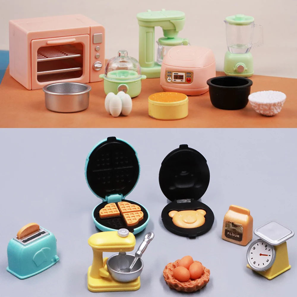 Miniature Cooking Set – 1:12 Scale Dollhouse Kitchen Accessories   