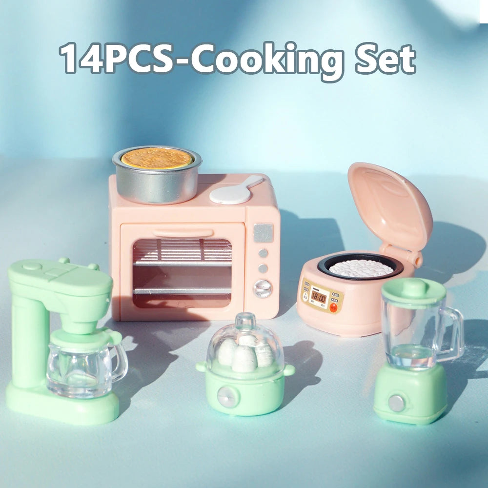Miniature Cooking Set – 1:12 Scale Dollhouse Kitchen Accessories   
