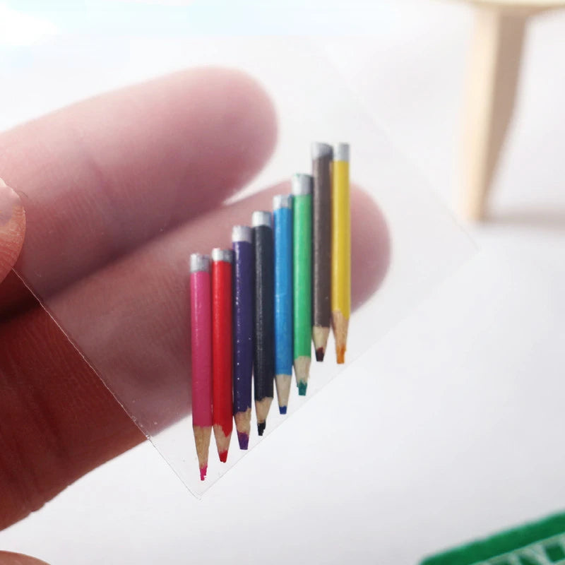 Miniature Dollhouse Colored Pencils – Set of 8   