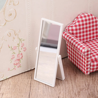 Miniature Full-Length Mirror for 1:12 Dollhouse   