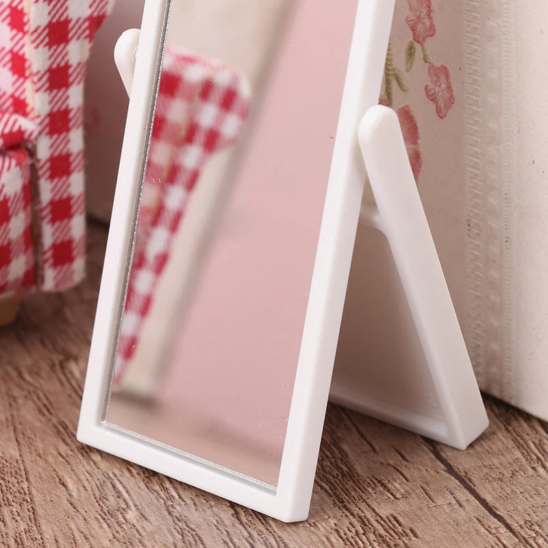 Miniature Full-Length Mirror for 1:12 Dollhouse   