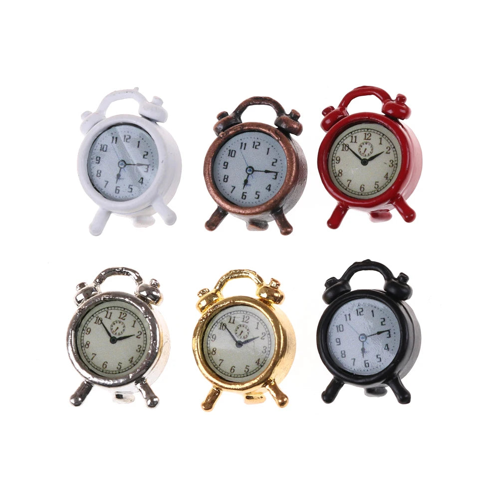 Miniature Metal Alarm Clock   