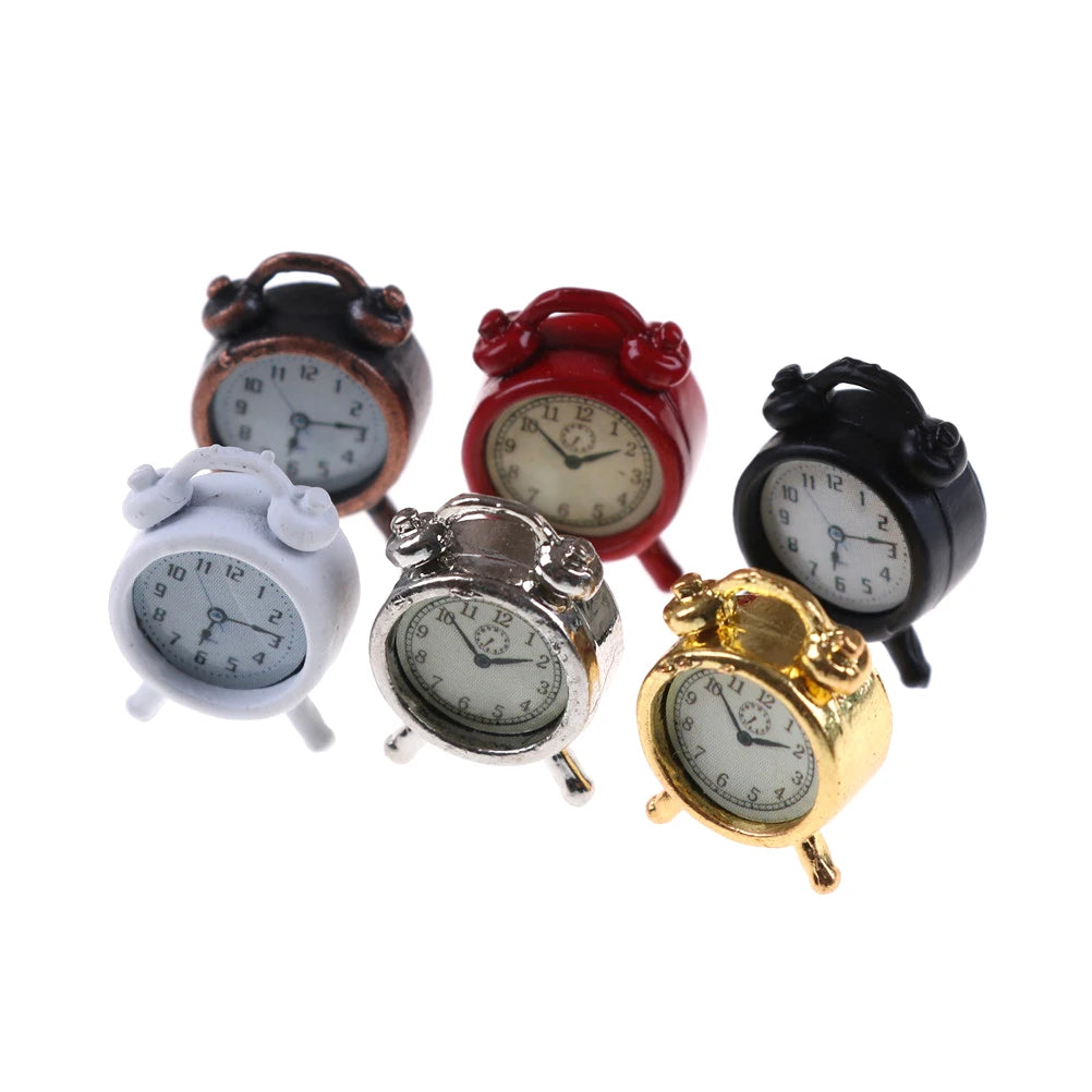 Miniature Metal Alarm Clock   