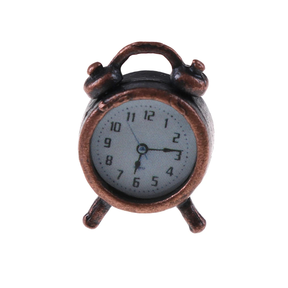 Miniature Metal Alarm Clock   