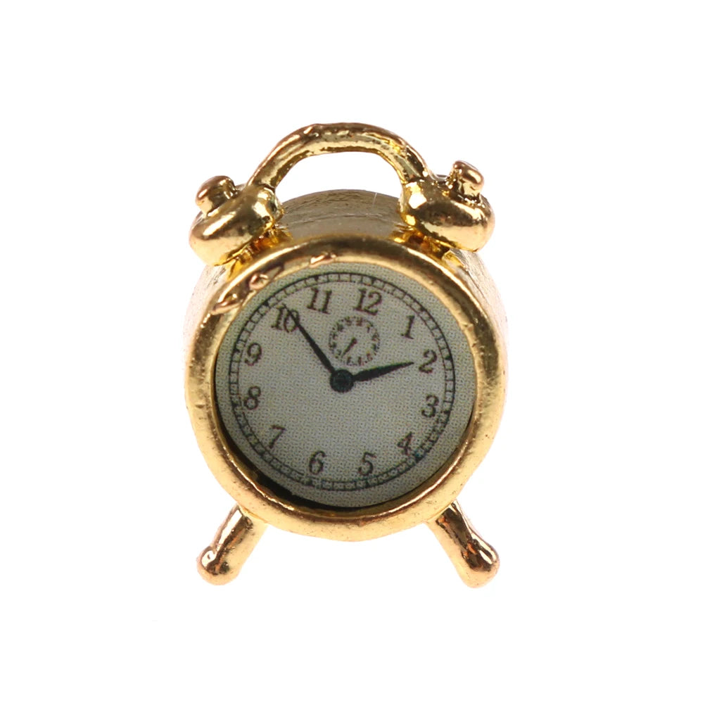 Miniature Metal Alarm Clock   