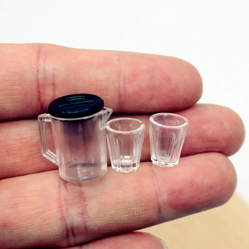 Miniature Water Pitcher & Cups Set – Book Nook Kit
