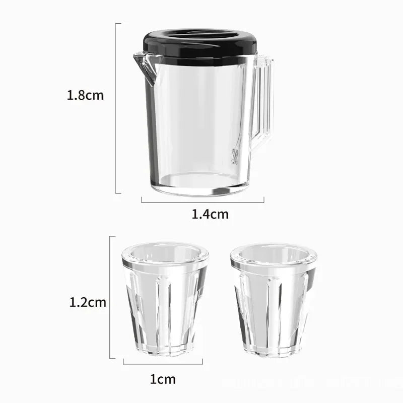 Miniature Water Pitcher & Cups Set   