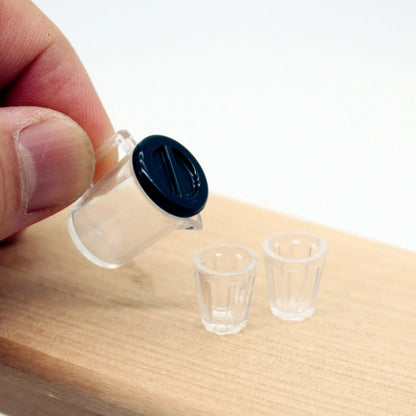 Miniature Water Pitcher & Cups Set   