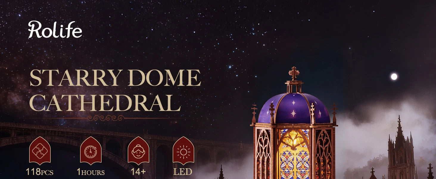 Tg Series Gothic Architecture Building 3 book nook kit – finished result