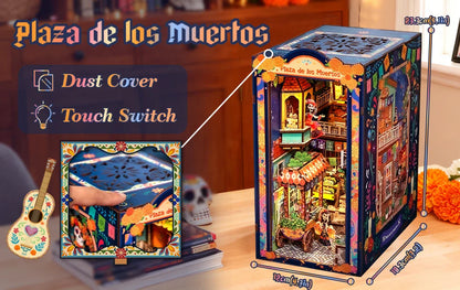 Laser Cut 3D Wooden book nook kit – display setup