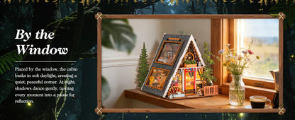 A-frame Cabin 3d wooden puzzle – finished result