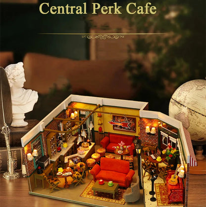 Central Perk Cafe DIY Miniature House Kit - Packaging Contents