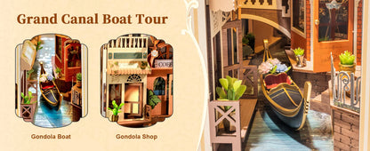 Robotime Romantic Venice Book Nook Kit
