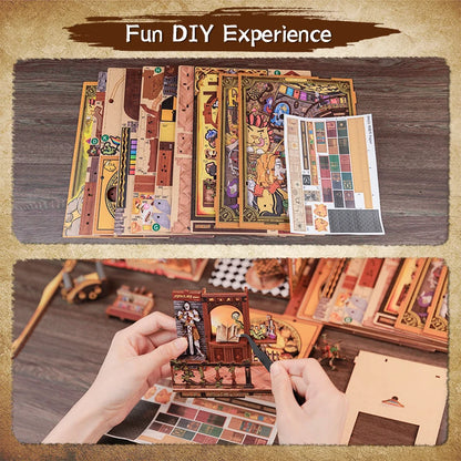 Fantastic Animals DIY Book Nook Kit - LED Lighting Feature