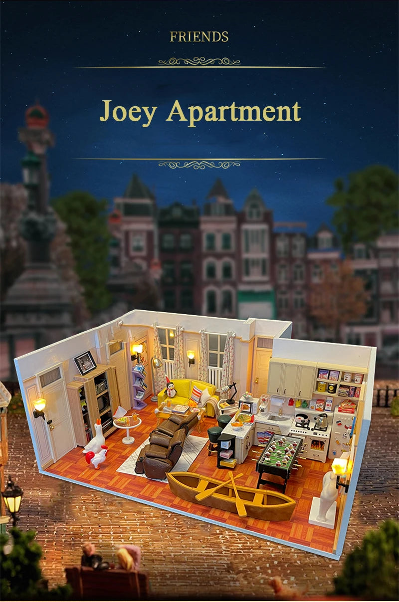 Monica's Apartment DIY Miniature House Kit