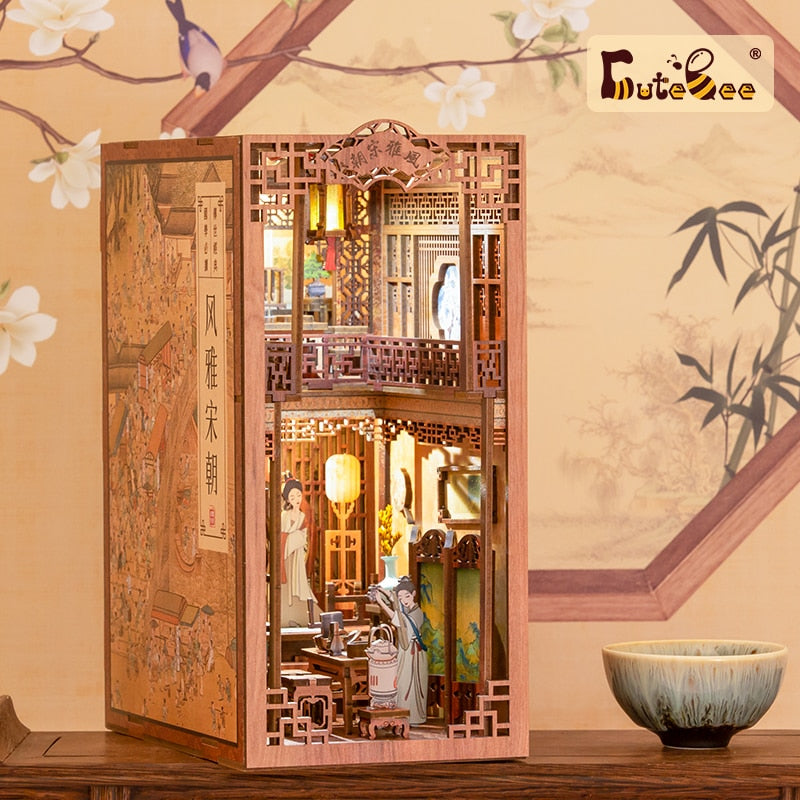 Cutebee Elegant Song DIY Book Nook Kit