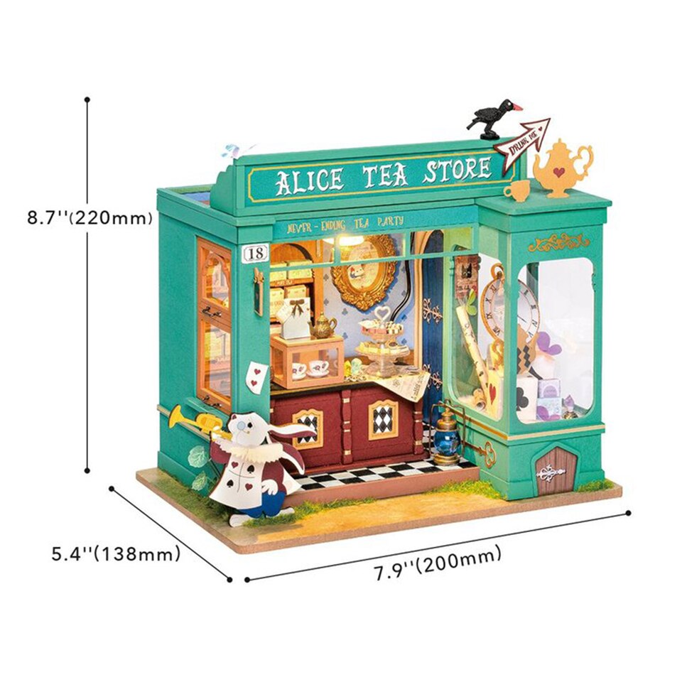 Rolife Alice's Tea Store DIY Dollhouse Kit