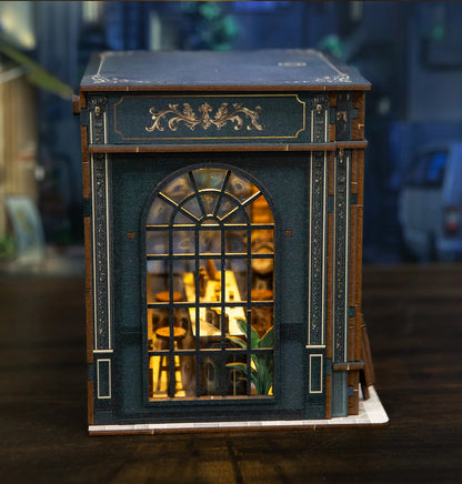 Wooden Green Crystal Coffee Shop Miniature 3d wooden puzzle – view 25