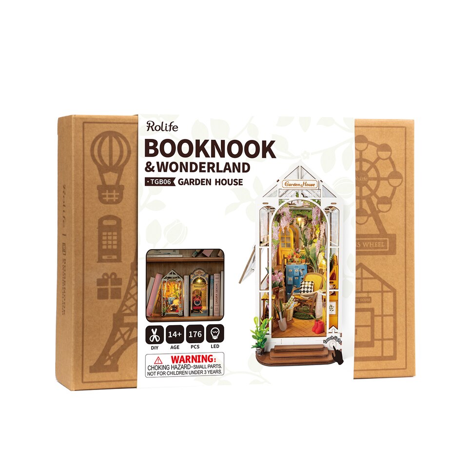 Rolife Garden House  DIY Book Nook Kit