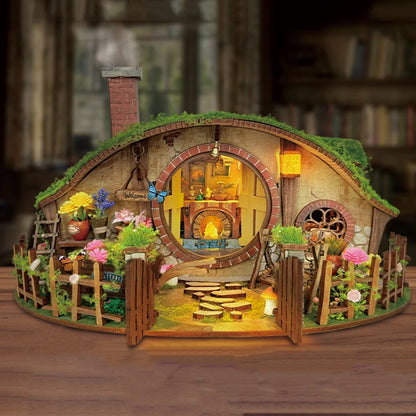 Magic Ring House DIY Book Nook Kit (Hobbit Style Miniature)