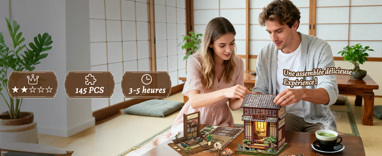 Wooden Model with book nook kit – view 13