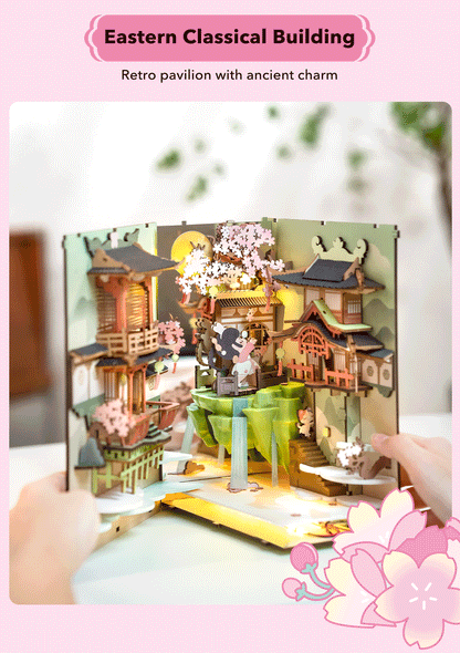 Rolife Falling Sakura Book Nook Kit
Step