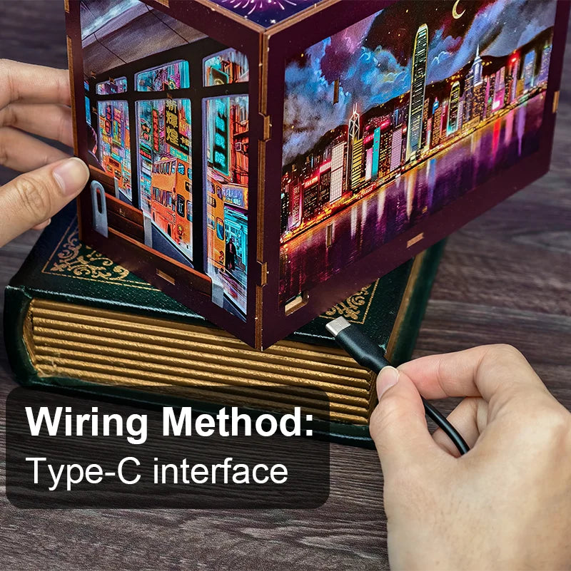 Living Room Story DIY Book Nook Kit - Close-up Details