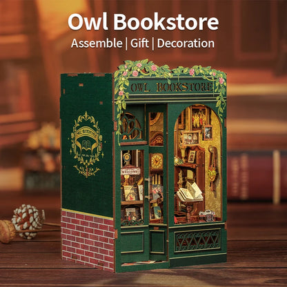 Owl Bookstore DIY Booknook Kit