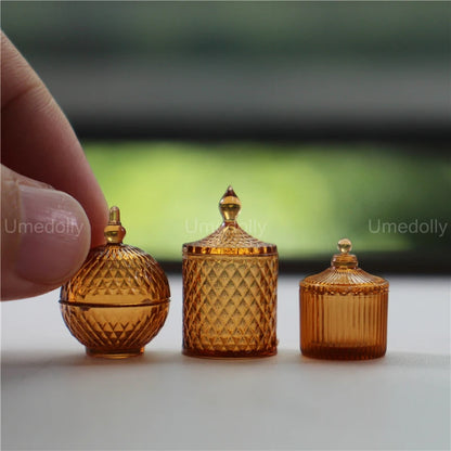 1:6 Miniature Dollhouse Glassware Set – Decanters & Cups