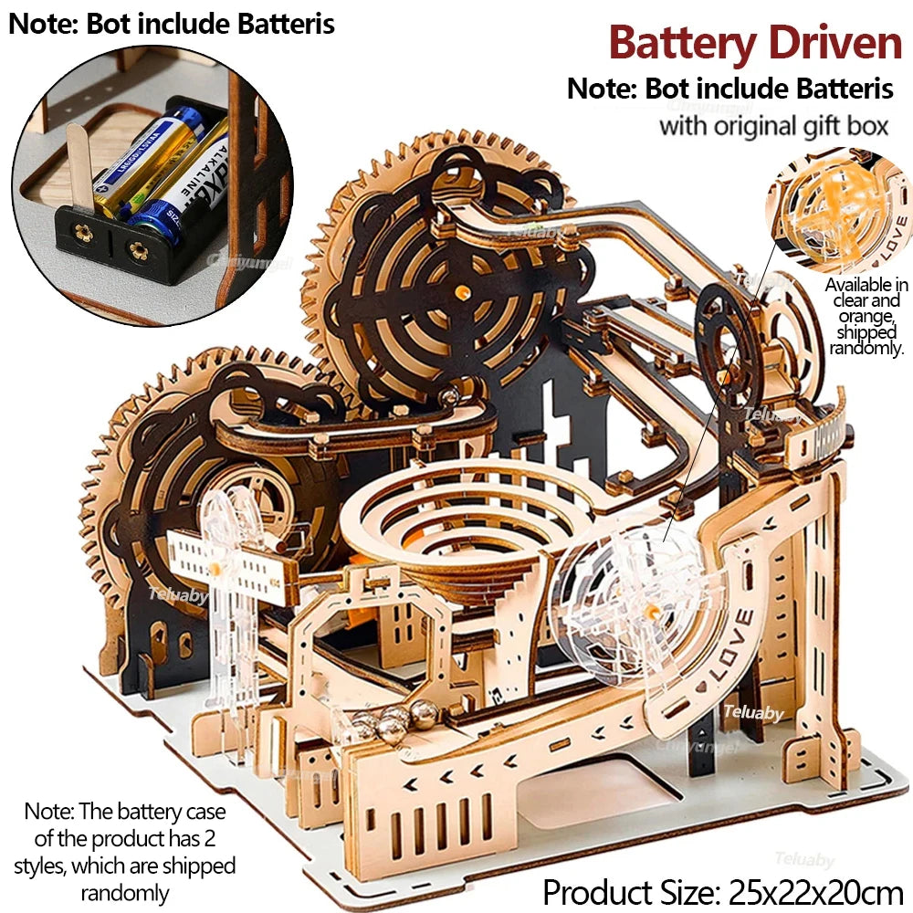 Marble Run Set Mechanical Model 3d wooden puzzle – view 18
