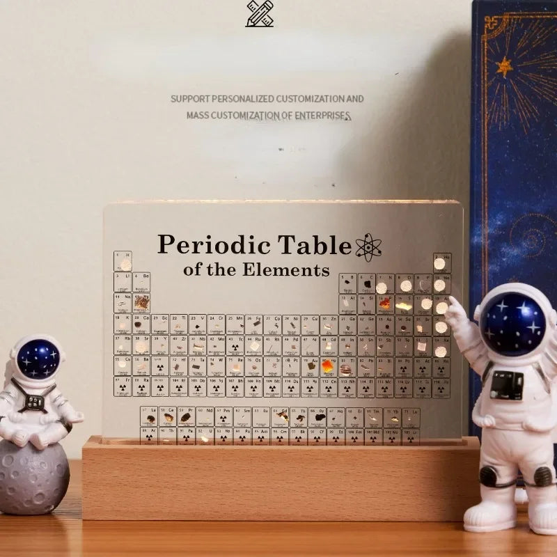 Periodic Table Acrylic Display book nook kit – close-up details