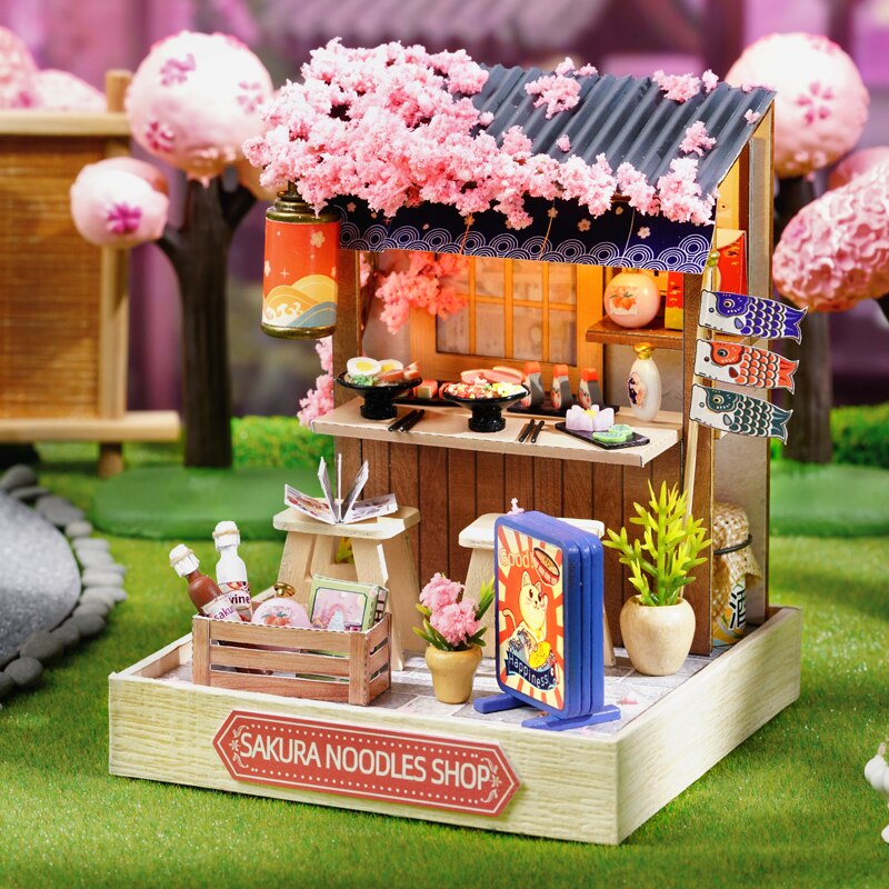 Sakura Noodles Shop DIY Dollhouse Kit